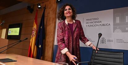 La ministra de Hacienda y Función Pública, María Jesús Montero.