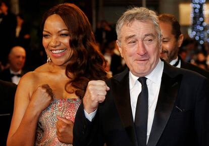 Robert de Niro y su actual mujer, Grace Hightower, en el Festival de Cannes el pasado mes de mayo.