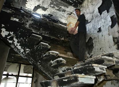 La Biblioteca Nacional de Bagdad, incendiada y saqueada durante la guerra.