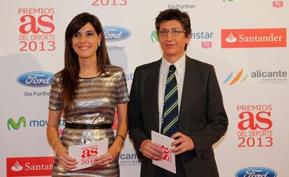 Los periodistas Laura Martínez y Juan Carlos Rivero, presentadores de la gala.