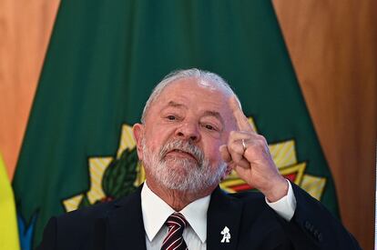 Luiz Inácio Lula da Silva, presidente de Brasil.