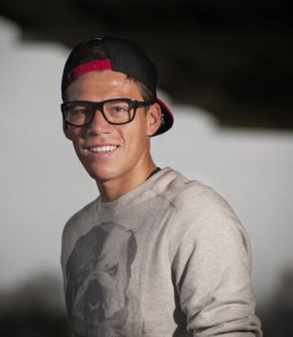 Héctor Moreno, en la ciudad deportiva del Espanyol.