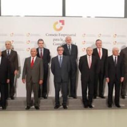 Foto de familia de la presentación del Consejo Empresarial para la Competitividad.