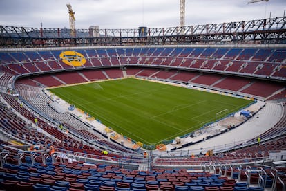 El Spotify Camp Nou, todavía en obras, el 10 de julio.