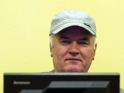 Ratko Mladic, el pasado 4 de julio, durante su primera comparecencia.