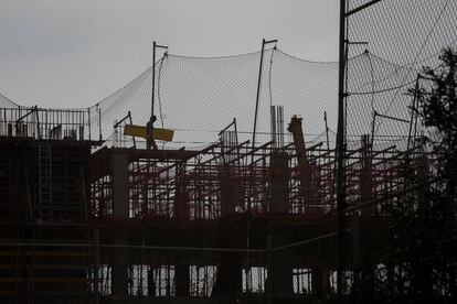 Construcción de una vivienda en Barcelona. 