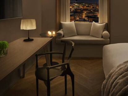 Habitación del hotel The Barcelona Edition.