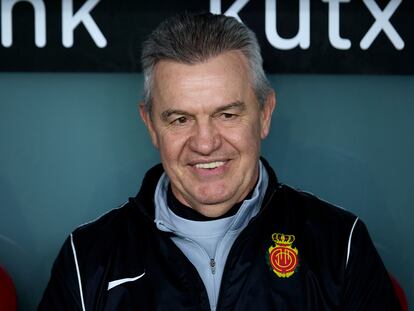 Javier Aguirre, entrenador del Mallorca, que este martes se mide a la Real Sociedad en Palma en la ida de las semifinales de la Copa del Rey.