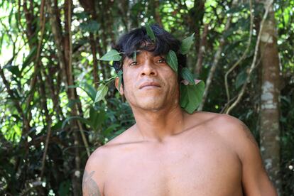 Tainaky Tenetehar, miembro de la Tierra Indígena Arariboia, en Maranhão.