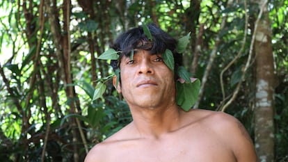Tainaky Tenetehar, miembro de la Tierra Indígena Arariboia, en Maranhão.