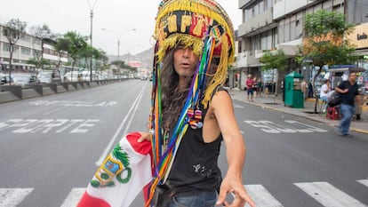 Fredy Ortiz, fundador del grupo de rock en quechua ‘Uchpa’. 