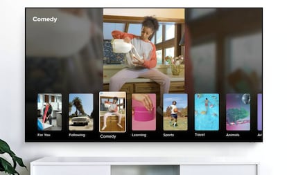 Aplicación de TikTok para Smart TV de Samsung.