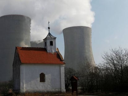Planta nuclear de Dukovany, a 200 kilómetros de Praga, en República Checa