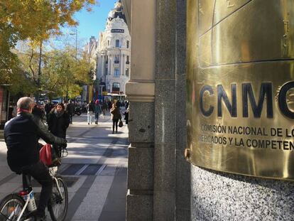 Imagen de la sede de la CNMC en Madrid.