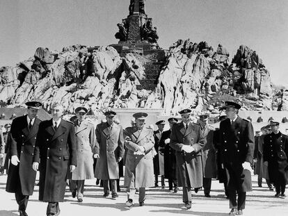 Francisco Franco, en la inauguración del Valle de los Caídos en enero de 1959.