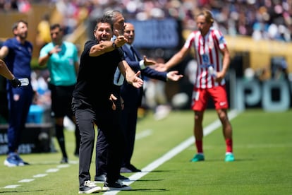 Simeone durante el partido del Mundial de Clubes ante el PSG.
