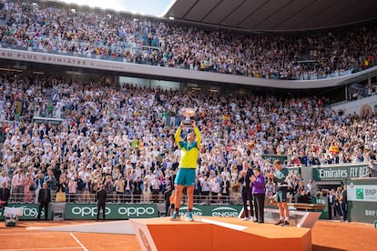 El 5 de junio de 2022, Nadal gana su decimocuarto Roland Garros y alcanza los 22 títulos de Grand Slam.