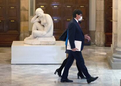 Salvador Illa en la segunda sesión de investidura del Parlament.