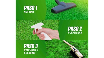 El limpiador de césped artificial más vendido en Amazon.