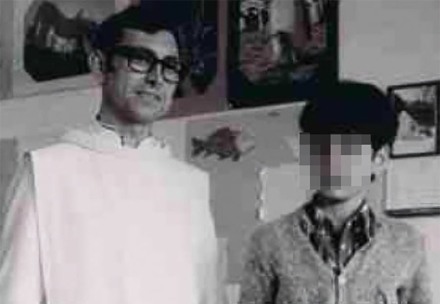 El hermano Francisco en 1972. Imagen cedida por una de las víctimas.