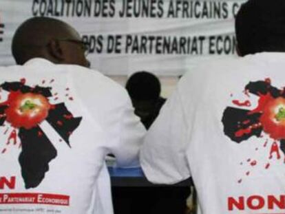 Rueda de prensa.jpg: Imagen de la rueda de prensa de la campa&ntilde;a celebrada el 24 de julio en Dakar.