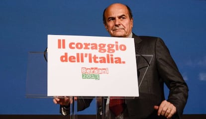 El líder del Partido Democrático, Pier Luigi Bersani.