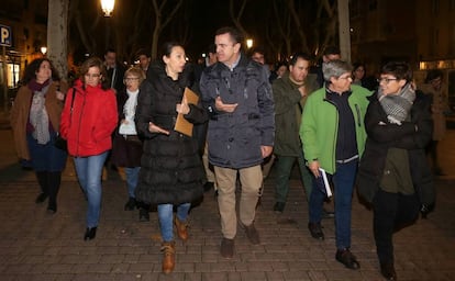 José Manuel Franco encabezó este miércoles un paseo por el barrio.