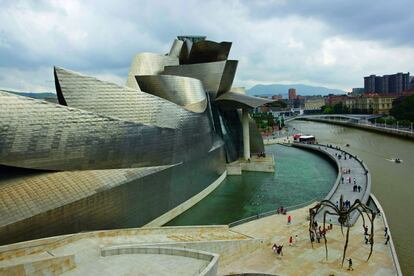 El Museo Guggenheim proyectado por el arquitecto Frank O. Gehry en Bilbao.