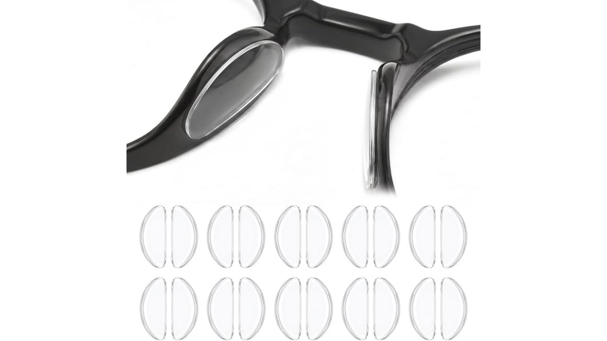 Almohadillas nasales para colocar en las gafas.