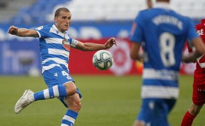 Álex Bergantiños, en el Deportivo-Fuenlabrada.