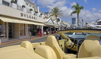 El puerto Banús, en Marbella.