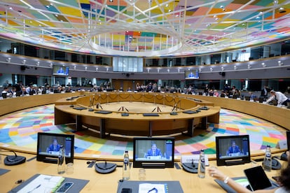 Reunión del Consejo de la UE en Bruselas, en una imagen de archivo.