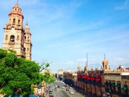 Casco histórico de Morelia, en Michoacán.