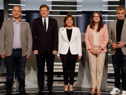 Los candidatos a la presidencia de la Generalitat Valenciana en las elecciones del próximo 28 de Abril.