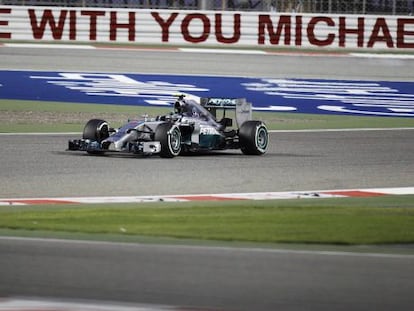 Nico Rosberg, no circuito de Bahrein.