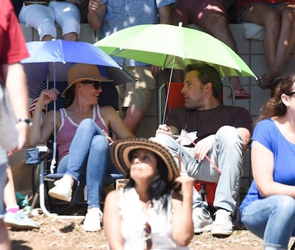 Jennifer Garner y Ben Affleck juntos en las fiestas del pasado 4 de julio.