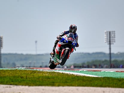 Álex Rins, durante el GP de las Américas, en Austin (Estados Unidos).