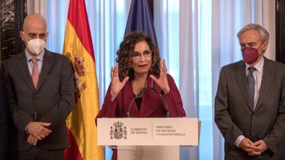 La ministra de Hacienda y Función Pública, María Jesús Montero, recibe este lunes en Madrid al Comité de Personas Expertas para la Reforma del Sistema Tributario.