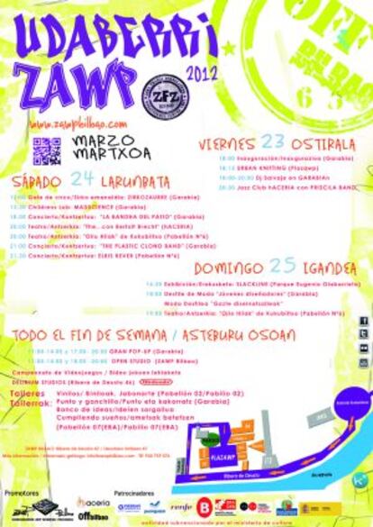 Programa completo del 'Udaberri ZAWP', que se celebra en Zorrozaurre el 23, 24 y 25 de marzo