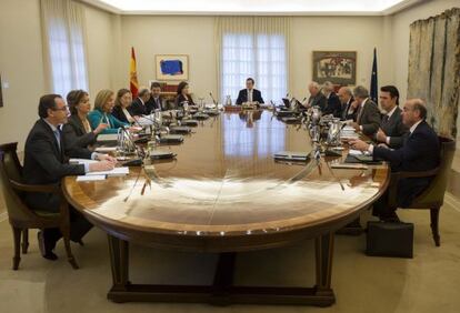 Última reunión del año del Gobierno presidido por Rajoy, el 29 de diciembre.
