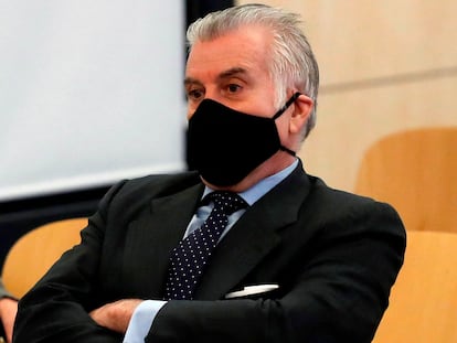 Luis Bárcenas, extesorero popular, durante el juicio de la caja b del PP, celebrado este año.