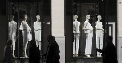Escaparate de una tienda de Zara de la firma Inditex.