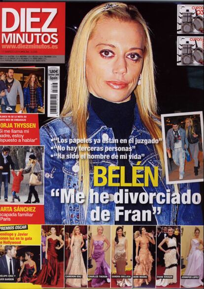 Portada de la revista <i>Diez Minutos</i> del 17 de marzo de 2010