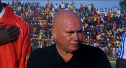 Zoran Djorjevic, justo antes del primer partido de Sud&aacute;n del Sur.