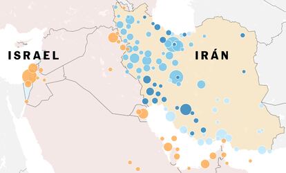 Mapas | Más de 3.000 ataques en Oriente Próximo en un mes