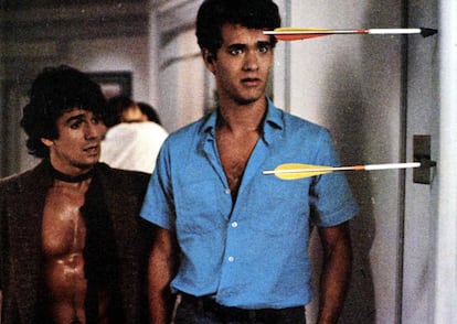 Escenas de 'Despedida de soltero' (1984), una de las primeras películas protagonizadas por Tom Hanks.