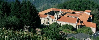 El monasterio de Santo Estevo de Ribas de Sil, en la Ribera Sacra.