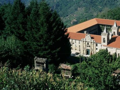 El monasterio de Santo Estevo de Ribas de Sil, en la Ribera Sacra.