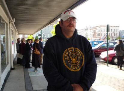 Dean Gilmore, en una plaza de Troy (Ohio).