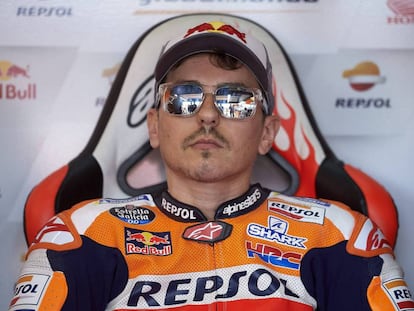 Jorge Lorenzo, durante una prueba del Mundial.